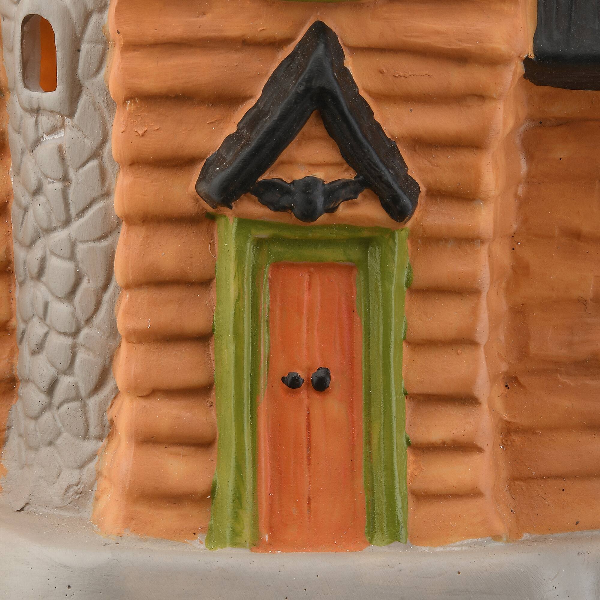 12" Haunted House with Tower & LED Light